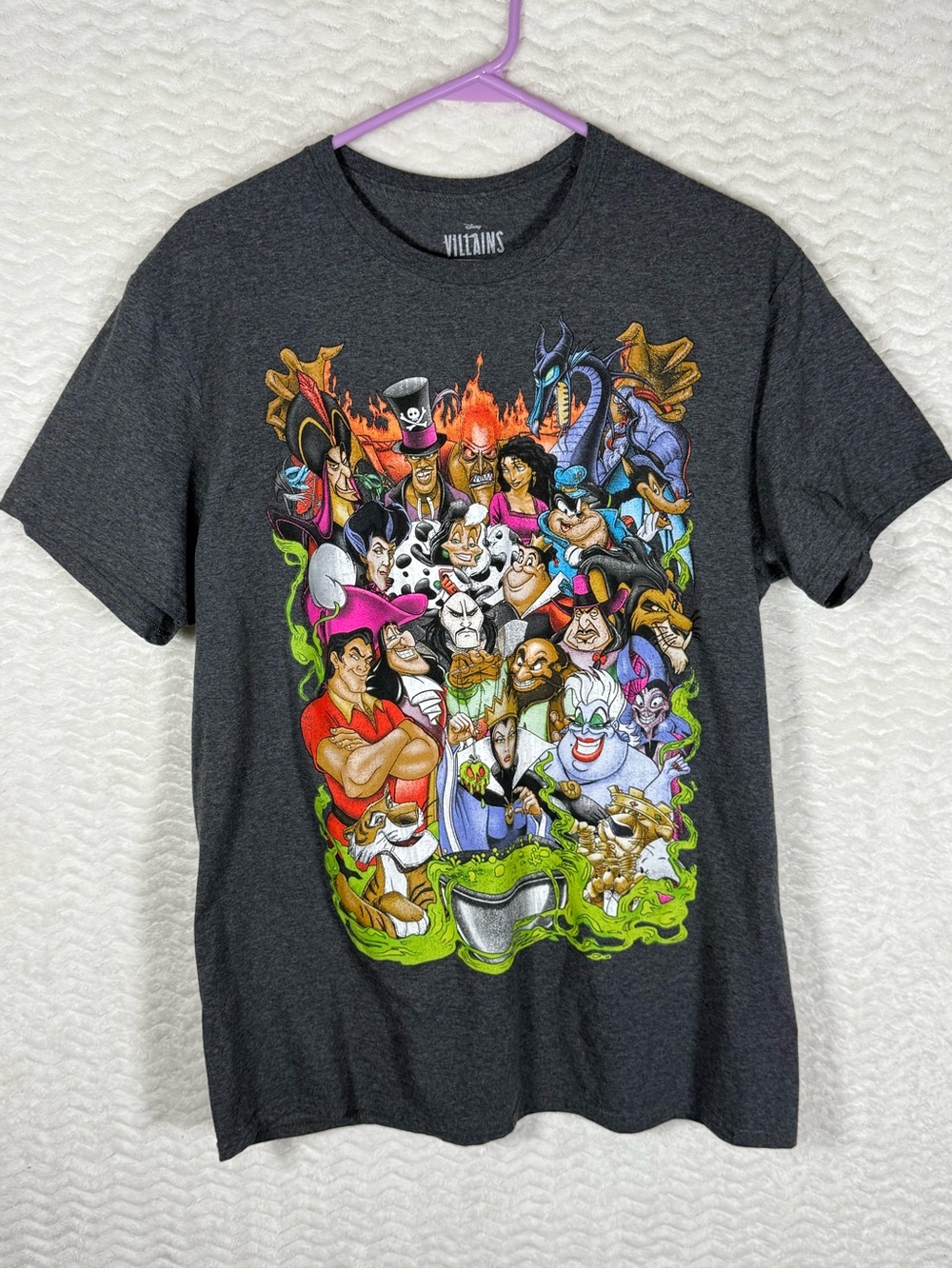 Disney Gray Villains Logo T-Shirt